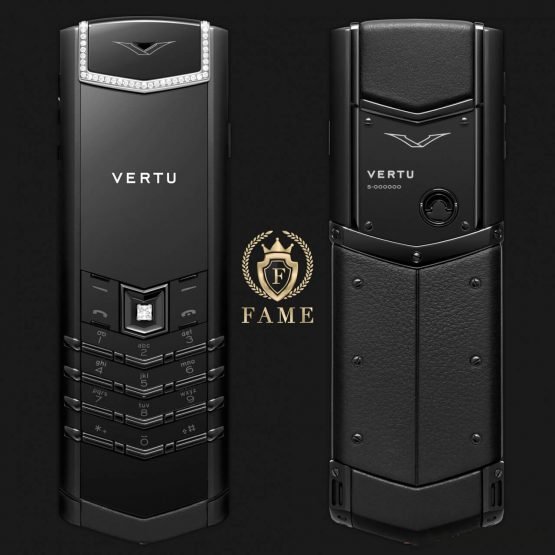 Vertu Signature S Pure Black Skin Diamond Mới Full Box
