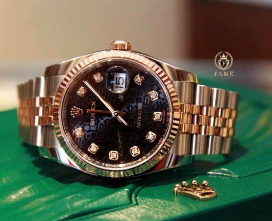 Rolex Datejust 36mm  Stainless  Gold Bracelet  Diamond 116231