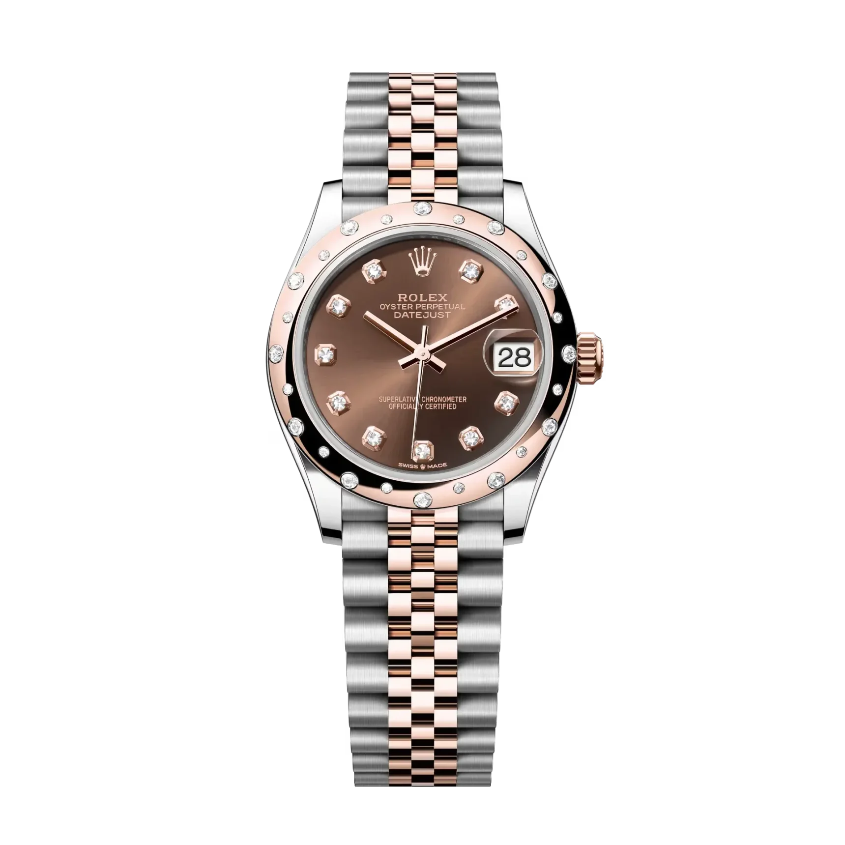 Đồng hồ Rolex Datejust 278341RBR 31mm Chocolate Diamond với bộ máy 2236 