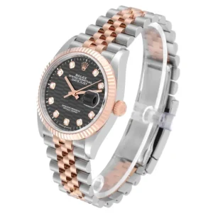 Đồng Hồ Rolex Datejust 126231 Diamond Fluted Dial Steel Rose Gold