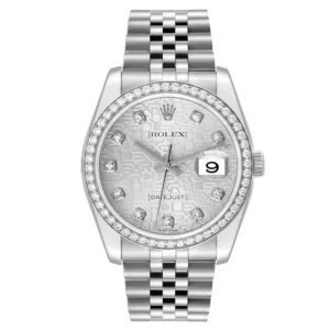 Đồng hồ Rolex Datejust 116244 Silver Anniversary Dial Steel Diamond