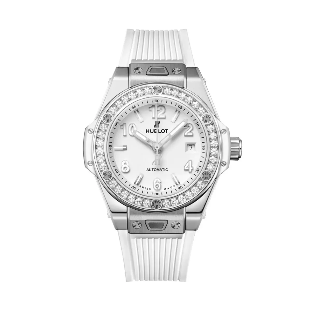 Big Bang Steel White Diamonds trắng quý phái