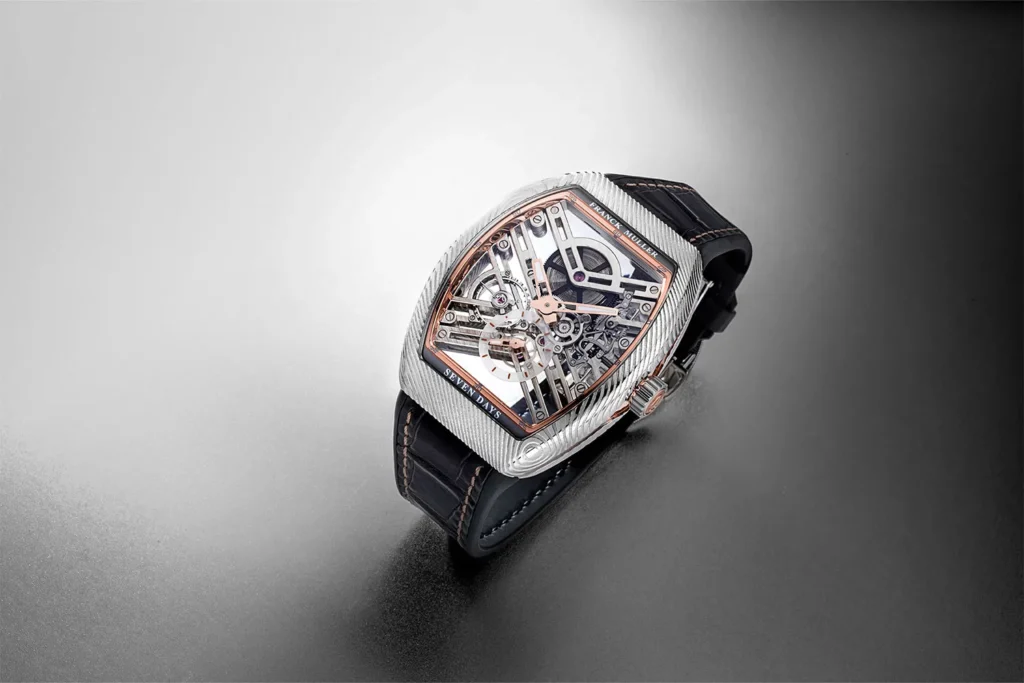 Bộ sưu tập đồng hồ Franck Muller Vanguard làm từ thép Damascus