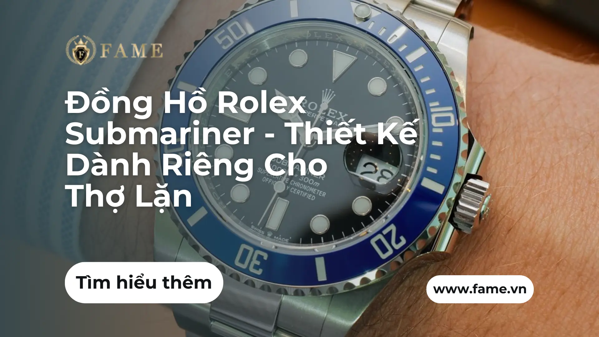 Đồng Hồ Rolex Submariner – Thiết Kế Dành Riêng Cho Thợ Lặn