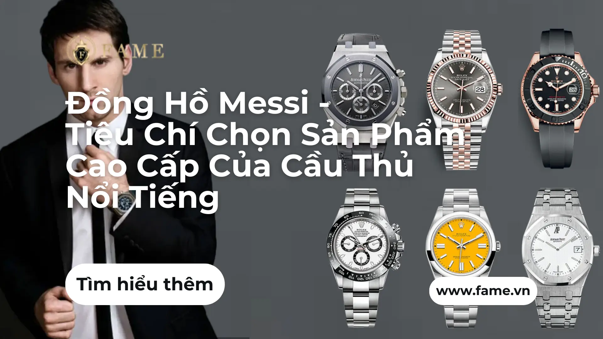 Đồng Hồ Messi – Tiêu Chí Chọn Sản Phẩm Cao Cấp Của Cầu Thủ Nổi Tiếng